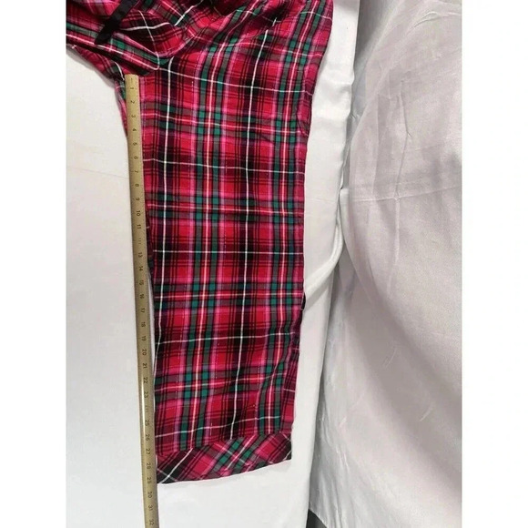 Victorias Secret Red Black Plaid 2 Piece Pajama Set Size XL - Picture 6 of 8
